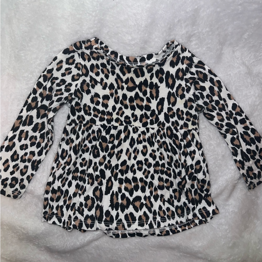 Childrens Place Leopard Top- Size 12-18m